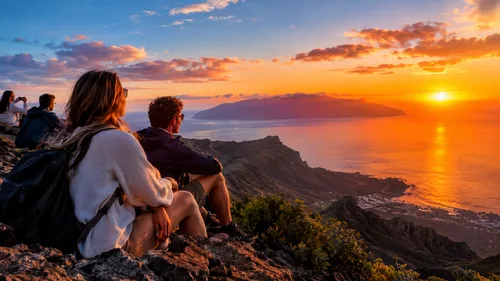 Sonnenuntergang über La Gomera beobachten